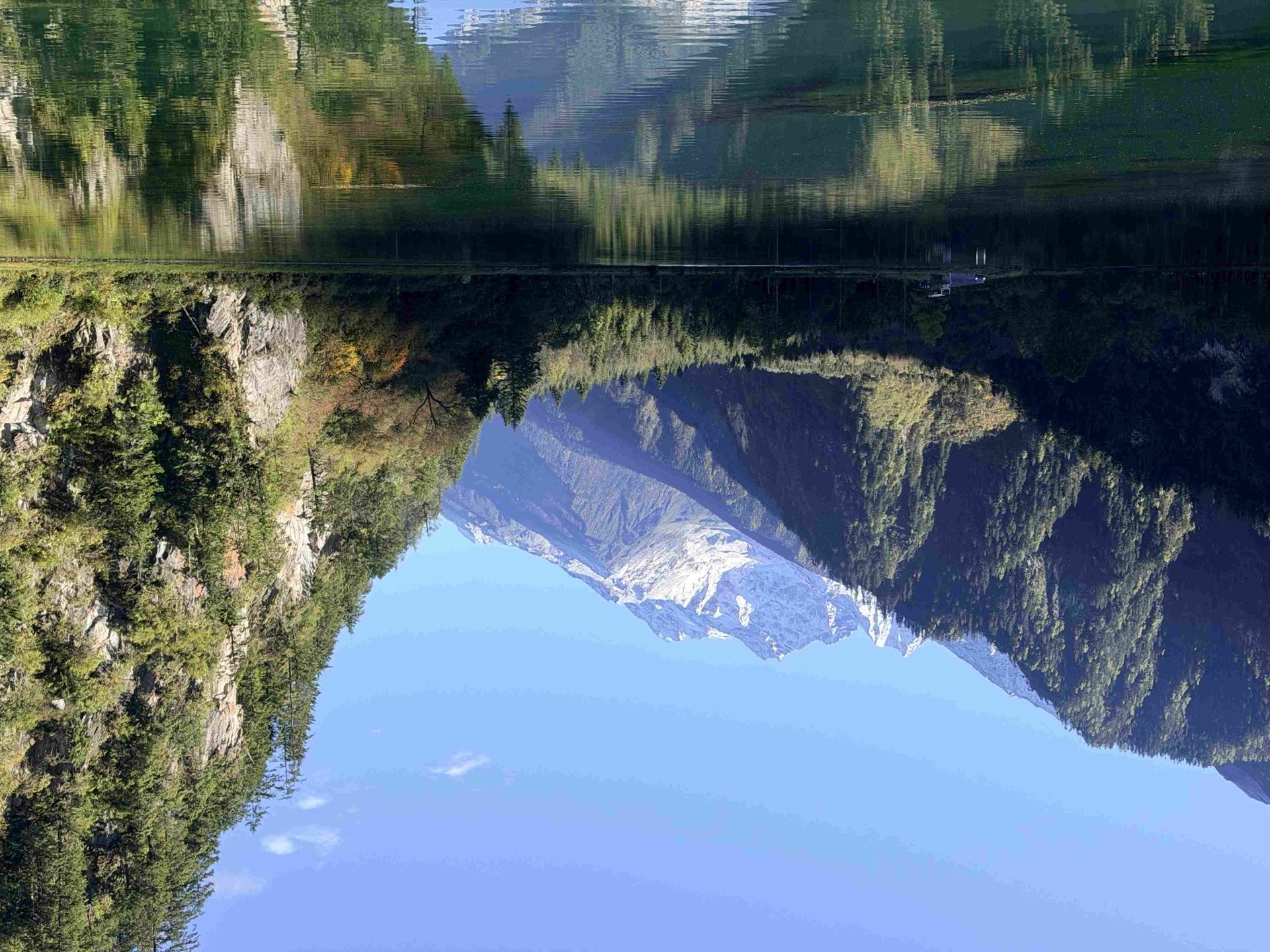 Alpine valley and sacred peaks at the entrance to Daocheng Yading Nature Reserve