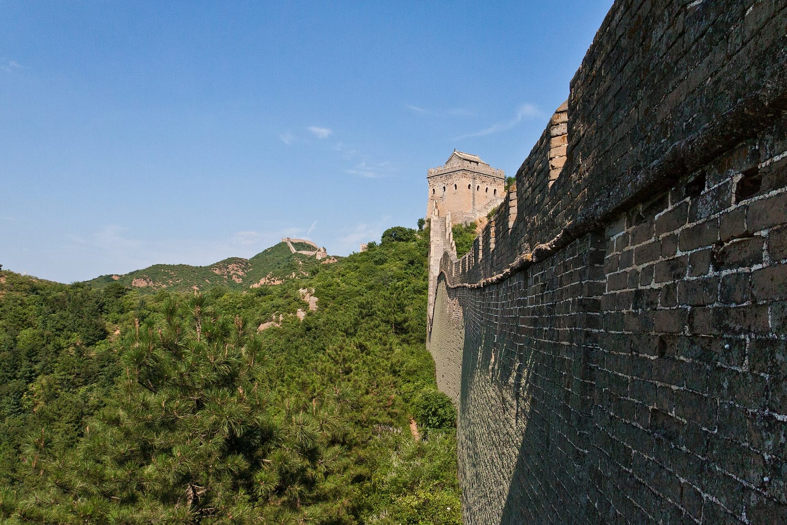 The eastern flank of the Jinshanling wall, wilder and emptier than the restored western end — Wild Great Wall hike