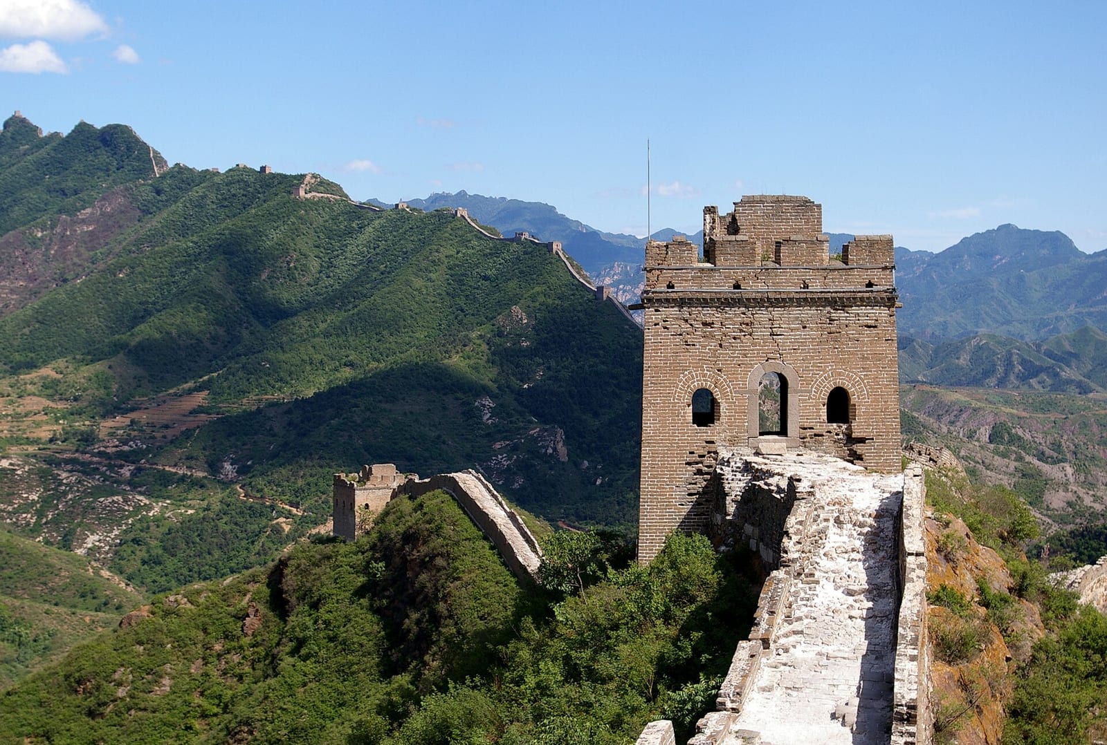 A ruined watchtower on the never-restored Simatai section of the Great Wall — Wild Great Wall hike